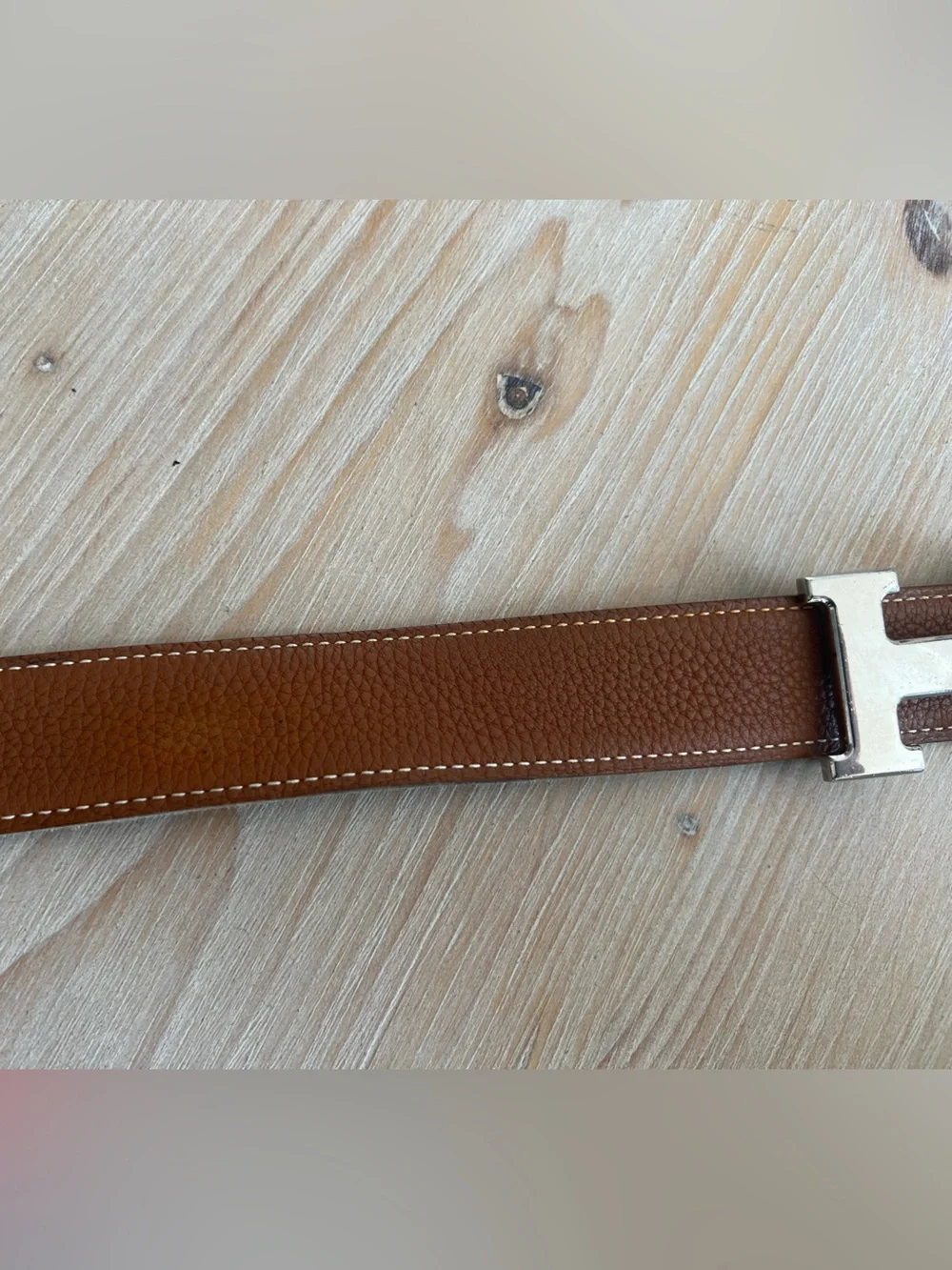 Hermès Constance H Reversible Belt 32mm Gold/Black Size 90 Palladium Hardware